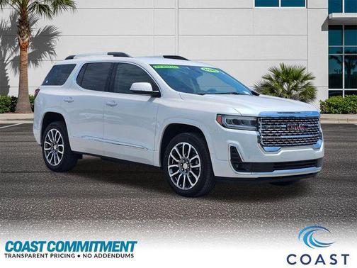 White Frost Tricoat 2020 GMC Acadia Denali
