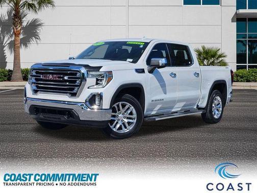 White Frost Tricoat 2019 GMC Sierra 1500 SLT