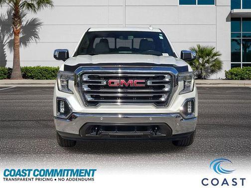 White Frost Tricoat 2019 GMC Sierra 1500 SLT