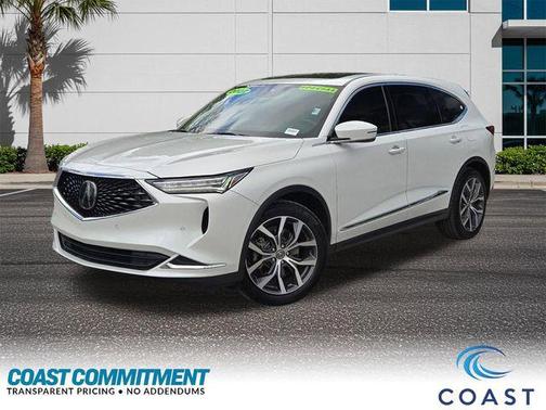 Platinum White Pearl 2022 Acura MDX Technology Package
