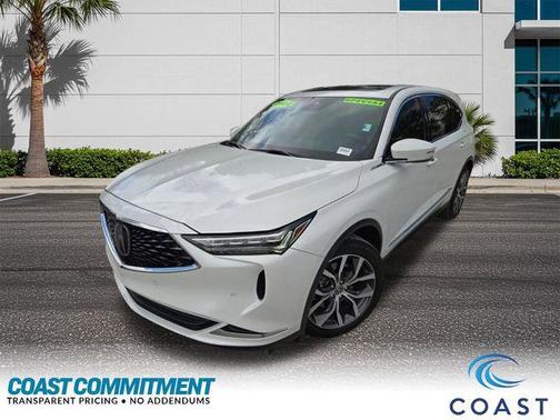 Platinum White Pearl 2022 Acura MDX Technology Package
