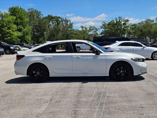 Platinum White Pearl 2025 Honda Civic Sport