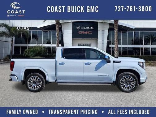Glacier White Tricoat 2026 GMC Sierra 1500 Denali Ultimate