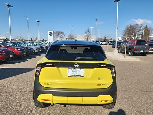 Yellow Metallic 2025 Nissan Kicks SR