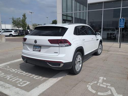 Pure White 2023 Volkswagen Atlas Cross Sport 2.0T SE w/Technology 4MOTION