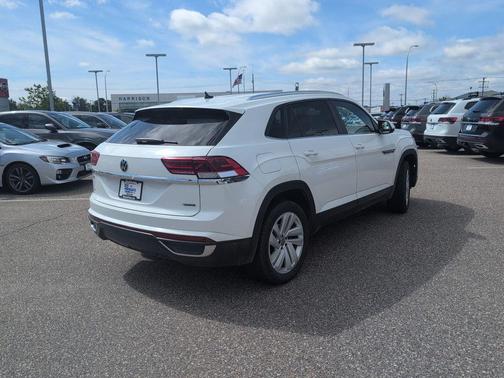 Pure White 2023 Volkswagen Atlas Cross Sport 2.0T SE w/Technology 4MOTION