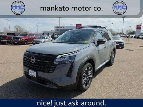 Boulder Gray 2026 Nissan Pathfinder Platinum