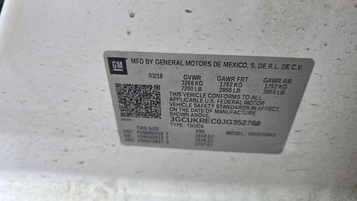 2018 Chevrolet Silverado 1500 1LT