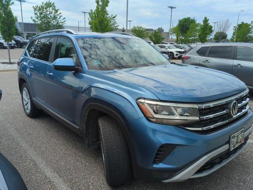 Pacific Blue Metallic 2021 Volkswagen Atlas 3.6L SEL
