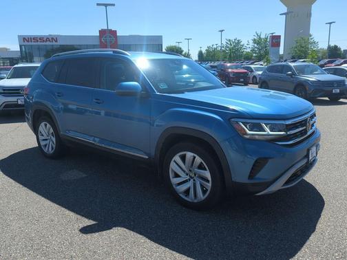 Pacific Blue Metallic 2021 Volkswagen Atlas 3.6L SEL