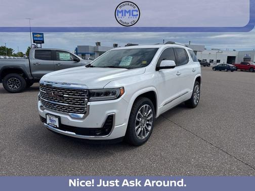 White Frost Tricoat 2022 GMC Acadia Denali