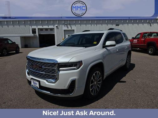 White Frost Tricoat 2022 GMC Acadia Denali