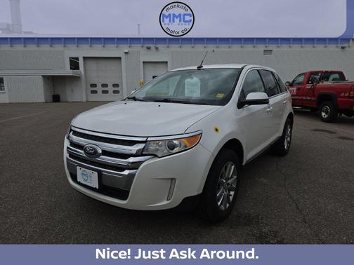 White Platinum Tri-Coat Metallic 2013 Ford Edge Limited
