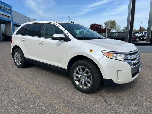 White Platinum Tri-Coat Metallic 2013 Ford Edge Limited