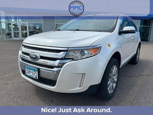 White Platinum Tri-Coat Metallic 2013 Ford Edge Limited