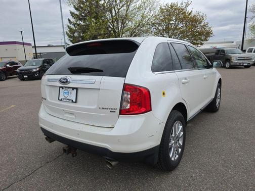 White Platinum Tri-Coat Metallic 2013 Ford Edge Limited
