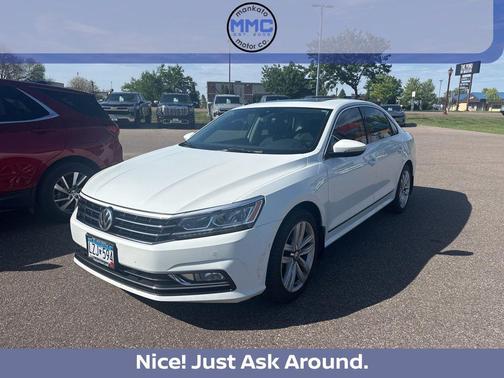 Pure White 2017 Volkswagen Passat 1.8T SEL Premium