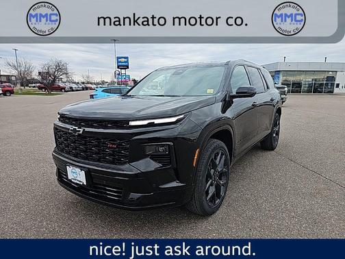 Black 2026 Chevrolet Traverse RS