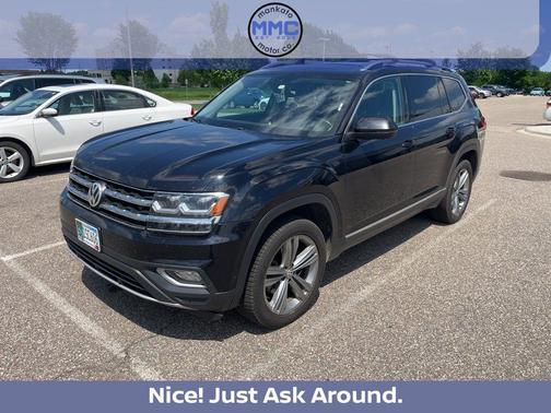 Deep Black 2018 Volkswagen Atlas 3.6L SEL Premium