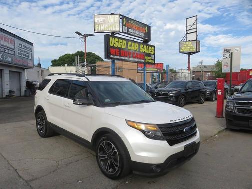 White Platinum Metallic Tri-Coat 2015 Ford Explorer Sport
