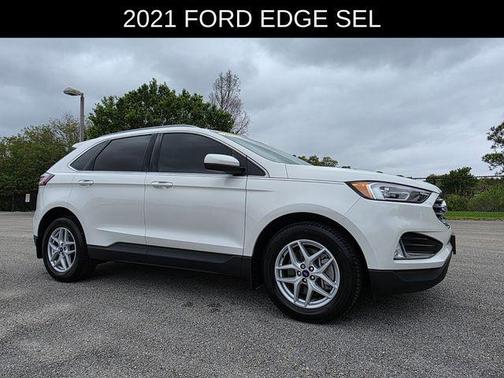 White 2021 Ford Edge SEL