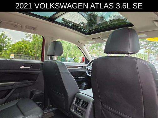 Red Metallic 2021 Volkswagen Atlas 3.6L SE w/Technology