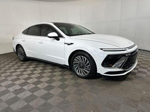Serenity White 2024 Hyundai SONATA Hybrid Limited