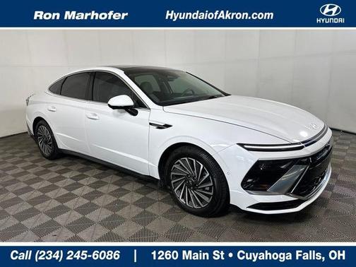 Serenity White 2024 Hyundai SONATA Hybrid Limited