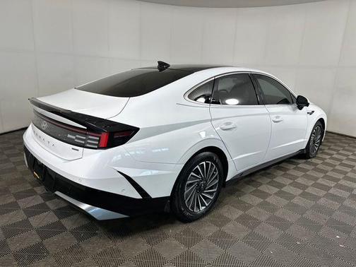Serenity White 2024 Hyundai SONATA Hybrid Limited