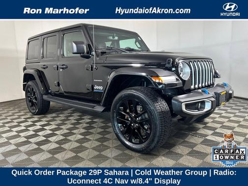 Black Clearcoat 2023 Jeep Wrangler 4xe Sahara