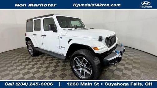 Bright White Clearcoat 2024 Jeep Wrangler 4xe Sport S