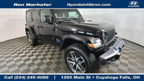 Black Clearcoat 2024 Jeep Wrangler 4xe Sport S
