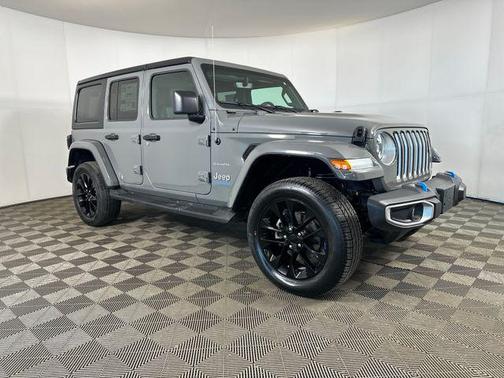Sting-Gray Clearcoat 2023 Jeep Wrangler 4xe Sahara