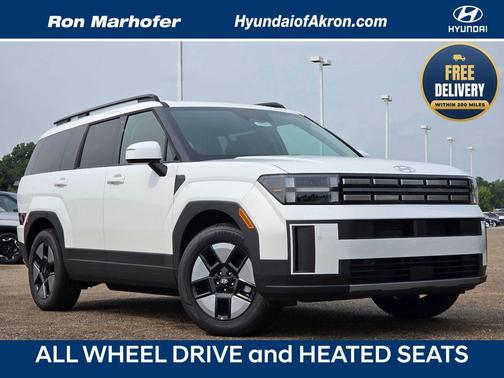 Serenity White 2026 Hyundai SANTA FE HEV SEL AWD