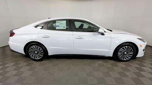 Serenity White 2023 Hyundai SONATA Hybrid SE
