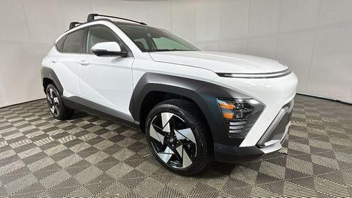 Atlas White 2025 Hyundai KONA Limited