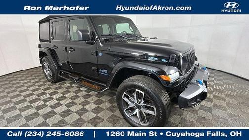 Black Clearcoat 2024 Jeep Wrangler 4xe Sport S
