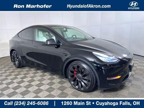 Solid Black 2021 Tesla Model Y Performance Dual Motor All-Wheel Drive