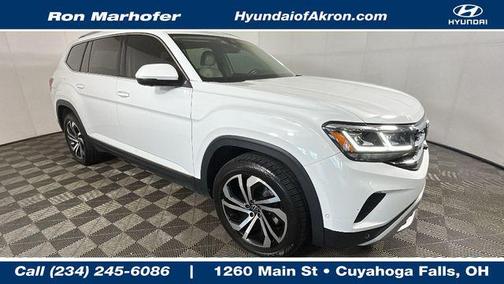Pure White 2021 Volkswagen Atlas 2.0T SEL