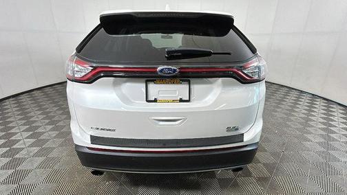 White Platinum Metallic Tri-Coat 2018 Ford Edge SEL