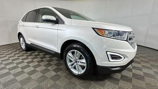 White Platinum Metallic Tri-Coat 2018 Ford Edge SEL