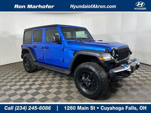 Hydro Blue Pearlcoat 2024 Jeep Wrangler 4xe Willys
