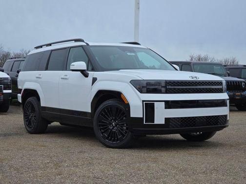 Serenity White 2026 Hyundai SANTA FE HEV Calligraphy