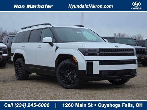 Serenity White 2026 Hyundai SANTA FE HEV Calligraphy