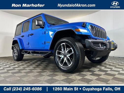 Hydro Blue Pearlcoat 2024 Jeep Wrangler 4xe Sport S