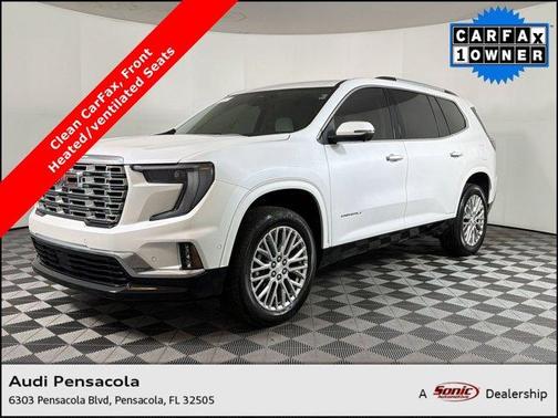 White Frost Tricoat 2024 GMC Acadia Denali