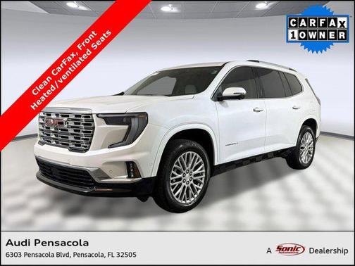 White Frost Tricoat 2024 GMC Acadia Denali