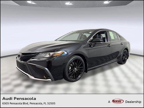Midnight Black Metallic 2022 Toyota Camry XSE