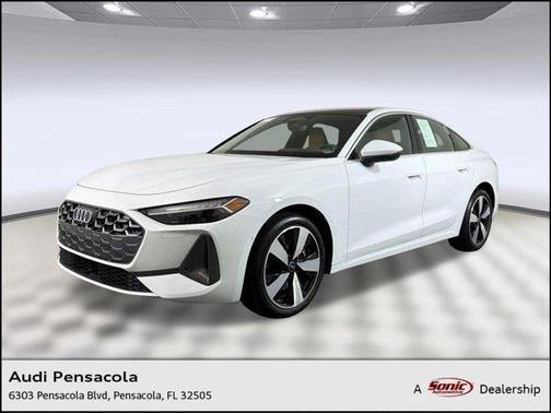 Glacier White Metallic 2025 Audi A5 Premium Plus TFSI quattro S tronic