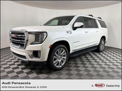 White Frost Tricoat 2021 GMC Yukon XL SLT